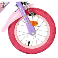Volare Unicorn Kinderfahrrad – Mädchen – 12 Zoll – Lila – Zwei Handbremsen