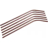 Berlinger Haus Trinkhalme aus Metall Rose Gold 48107