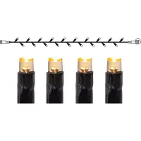Star Trading System DECOR | Lichterkette 5m | koppelbar | schwarzes Kabel | 50 warmweiße LEDs