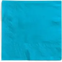 Mank Serviette in Aquablau aus Tissue 3-lagig, 33 x 33 cm, 100 Stück