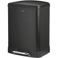 kela Mülltrenner Davino silent close 2x12l 37x34cm H:50cm Edelstahl schwarz