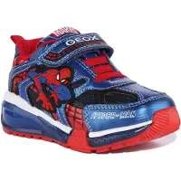 Geox J Bayonyc K der Synthetik E zel Riemen Spiderman Turnschuhe Mar e Rot – undefined / Marine Rot