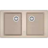 Franke BSG 620, Rechteckig, Fragranit, Beige, 2 Becken, Rechteckig, 420 x 337 mm
