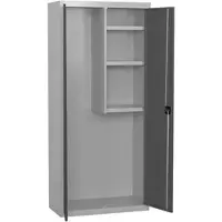 Simon Rack Aktenschrank, Mehrzweckschrank, Stahl-Aufbewahrungsschrank, 0 Ebenen, Doppeltüren, Schloss - Simonlocker