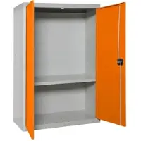 Simon Rack Aktenschrank, Mehrzweckschrank, Stahl-Aufbewahrungsschrank, 1 Ebenen, Doppeltüren, Schloss - Simonlocker