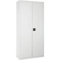Simon Rack Aktenschrank, Mehrzweckschrank, Stahl-Aufbewahrungsschrank, 4 Ebenen, Doppeltüren, Schloss - Simonlocker