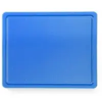 Hendi 4x Schneidbretter HACCP Gastronorm 1/2 - für Fisch - Farbe: blau 265x325x(H)12 mm