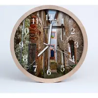 Tulup Holzuhr 30fi cm wanduhr - Gasse Architektur