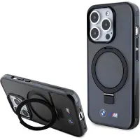 BMW Bmhmp15Lursk Iphone 15 Pro 6.1 Czarny/Schwarz Hardcase Ring Stand M Sammlung Magsafe