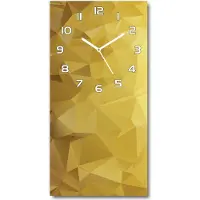 Tulup Wanduhr aus Glas – 30x60 cm - Glasbild - Glasuhr - Gehärtetes Glas -Abstraktion Hintergrund