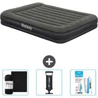 Bestway Luftmatratze – 2-Personen – 152 x 203 x 36 cm – Grün – im Lieferumfang enthalten Zubehör