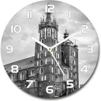 Tulup Wanduhr aus Glas 30fi Glasbild Glasuhr Gehärtetes Glas - weisse-zeiger - Cracow, Poland
