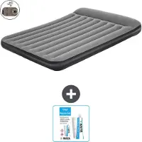 OEM Doppelbett - 2 Personen - 152 x 203 x 30 cm - Grau - Mit Pumpen - Reparaturset