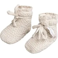 Babys Only Booties Teddyfutter Willow Warm Linen - 0-3 Monate