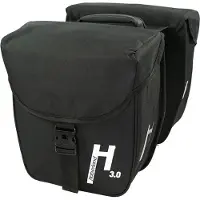 Haberland Doppeltasche Basic S 3.0 schwarz, 27x31x11cm, 18ltr