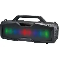 Rebeltec SoundBox 420 schwarz 30W LED RGB Bluetooth, FM-Radio, USB-Stick, microSD-Karte, AUX, Telefonanrufe