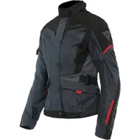 Dainese Tempest 3 D-Dry Lady Ebony Schwarz Lava Rot Jacke Größe 52