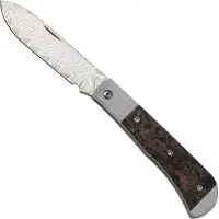 Kizer Cutlery Vanguard Trestle D V3760A4 Acid-Washed Rainbow Damascus, Aluminium & Copper FatCarbon, Taschenmesser, Azo Design