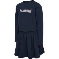 Hummel hmlARIA DRESS L/S - BLACK IRIS, Größe:104