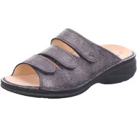 Finn Comfort 02620-810511 Hellas - Damen Pantolette - Platin, Größe:40 EU