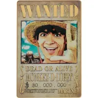 Fanattik One Piece Metallbarren Luffy Wanted Poster Limited Edition