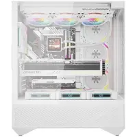 Darkflash - DY460 White + 4 fans - Computergehäuse