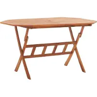 Syfax Gartentisch Klappbar 135x85x75 cm Massivholz Akazie