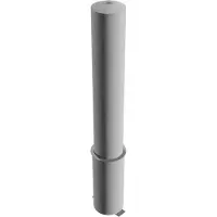 SCHAKE Stahlrohrpoller herausnehmbar ohne Verschluss aus Stahlrohr verzinkt Ø193x3,6mm 1500mm Gesamtlänge