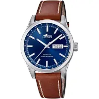 Lotus Herren Uhr Classic Elegant 18671/3 Leder Armbanduhr braun UL18671/3