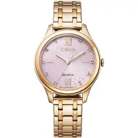 Citizen EM0503-75X Eco Drive Uhr Damenuhr Edelstahl rose