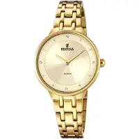 Festina F20601/2 Uhr Damenuhr Edelstahl gold
