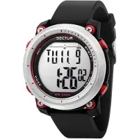 Sector Herren Digital Uhr Casual Silikon Armbanduhr schwarz USE51546002