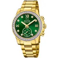Jaguar Damen Multifunktion Uhr Connected Sport Elegant Edelstahl gold UJ983/5