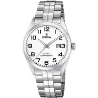 Festina F20437/1 Herren-Armbanduhr Quarz mit Stahlband 10 bar