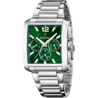 Festina Herrenuhr F20635/3 Silber Grün