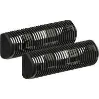 VHBW 2x Klingenblock kompatibel mit Braun 180, 190, 170, 1715, 1735, 190s-1, 130, 1775, 2338, 170s-1, 2675, 140, 2000, 150, 2615 Rasierer Schwarz