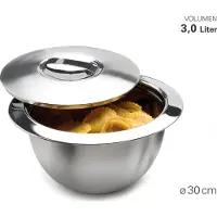 Karl Weis Thermoschüssel mit Deckel Ø 30 cm, 3 L, Edelstahl