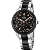Festina F20497/3 Uhr Damenuhr Edelstahl Datum silber