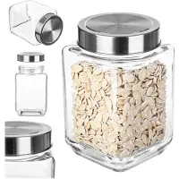 Kadax Lebensmittelbehälter aus Glas mit Deckel, 700 ml, für Pulverprodukte