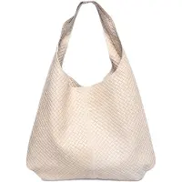 Luisa Vannini Beige Rindsledertasche