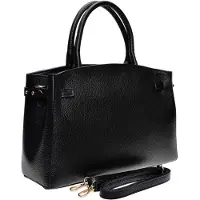 Isabella Rhea Schwarz Rindsledertasche