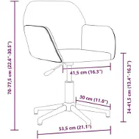 vidaXL Bürostuhl Drehbar Schwarz Stoff