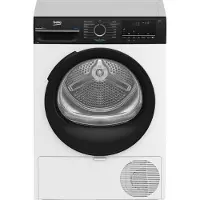 Beko BMGT4122SBI, Freistehend, Frontlader, Wärmepumpe, Weiß, Drehregler, Berührung, Rechts