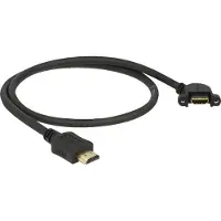 DeLOCK 85467, 0,5 m, HDMI Typ A (Standard), HDMI Typ A (Standard), 3840 x 2160 Pixel, 10,2 Gbit/s, Schwarz