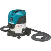 Makita VC2012L, Trocken&Nass, Schwarz, Blau, Silber, L, 15 l, 12 l, 7,5 m
