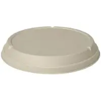 Biopak DUNI Deckel für Bagasse Salatschale, rund 177004 , 1 Karton = 8 x 40 Stück, 800/900/1000/1200 ml, braun