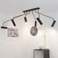 Licht-Erlebnisse Deckenstrahler Schwarz GU10 Metall Modern Deckenspot Küche