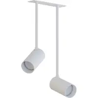 Licht-Erlebnisse Strahler Aluminium Metall GU10 verstellbar Weiß 2-flammig länglich Modern Spot