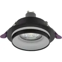 Licht-Erlebnisse Einbaustrahler Metall Ø 9,2 cm Schwarz GU10 rund Modern