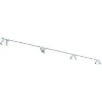 Licht-Erlebnisse Spot Lampe Metall verstellbar in Weiß Gold GU10 länglich Modern Strahler